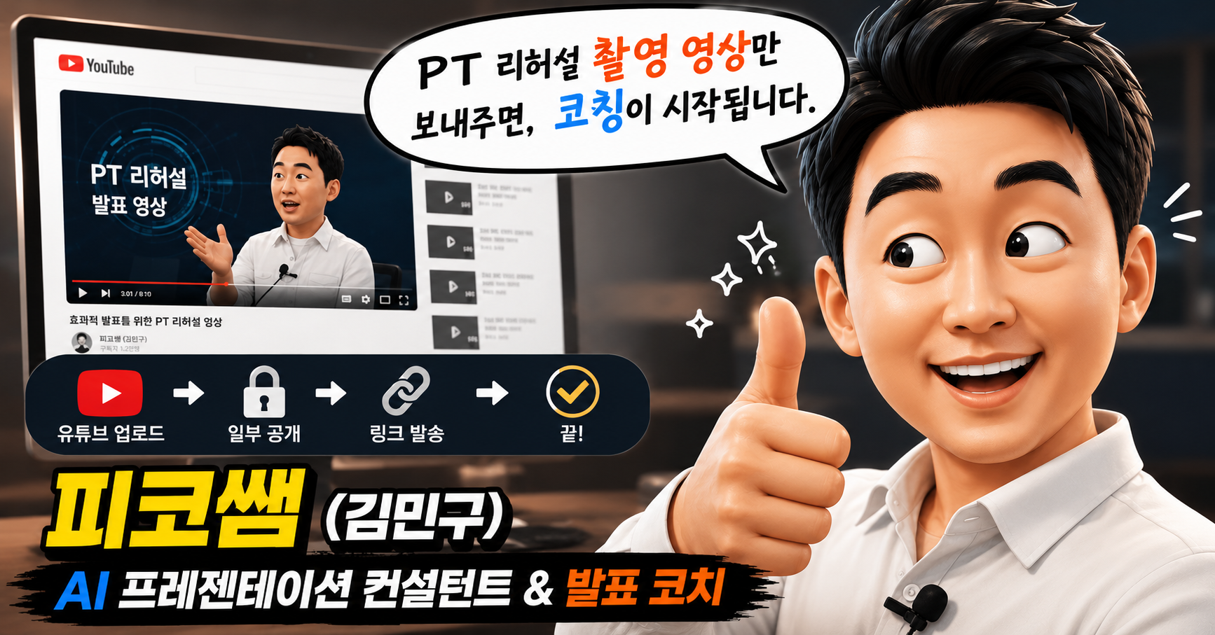 Global Pitch Lab-PT리허설 영상만 보내주면, 코칭이 시작됩니다.